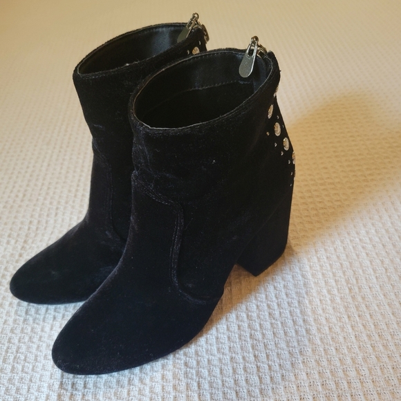 Guess Shoes - Guess Black Suede Ankle Booties